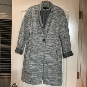 Kennith Cole coat. Grey and white